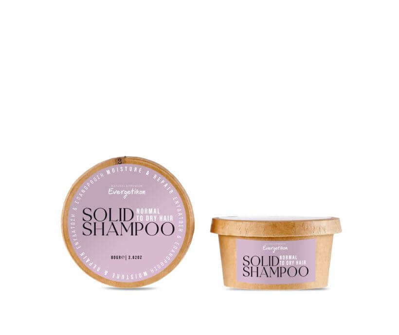 Barre de shampoing pour cheveux normaux à secs